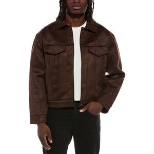 Jason Wu Mens  Trucker Jacket, Brown